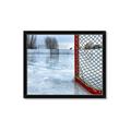 Picture of Red and White Hockey Goal _GroupedProduct_Rectangle_Landscape_Mini_ _GroupedProduct_Rectangle_Landscape_Framed_Matted_