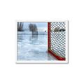 Picture of Red and White Hockey Goal _GroupedProduct_Rectangle_Landscape_Mini_ _GroupedProduct_Rectangle_Landscape_Framed_Matted_