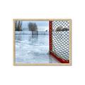 Picture of Red and White Hockey Goal _GroupedProduct_Rectangle_Landscape_Mini_ _GroupedProduct_Rectangle_Landscape_Framed_Matted_