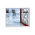 Picture of Red and White Hockey Goal _GroupedProduct_Rectangle_Landscape_Mini_ _GroupedProduct_Rectangle_Landscape_Framed_Matted_