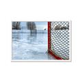 Picture of Red and White Hockey Goal _GroupedProduct_Rectangle_Landscape_Mini_ _GroupedProduct_Rectangle_Landscape_Framed_Matted_