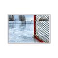 Picture of Red and White Hockey Goal _GroupedProduct_Rectangle_Landscape_Mini_ _GroupedProduct_Rectangle_Landscape_Framed_Matted_