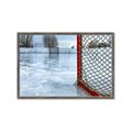 Picture of Red and White Hockey Goal _GroupedProduct_Rectangle_Landscape_Mini_ _GroupedProduct_Rectangle_Landscape_Framed_Matted_