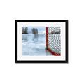 Picture of Red and White Hockey Goal _GroupedProduct_Rectangle_Landscape_Mini_ _GroupedProduct_Rectangle_Landscape_Framed_Matted_