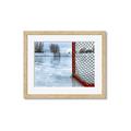 Picture of Red and White Hockey Goal _GroupedProduct_Rectangle_Landscape_Mini_ _GroupedProduct_Rectangle_Landscape_Framed_Matted_