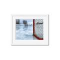Picture of Red and White Hockey Goal _GroupedProduct_Rectangle_Landscape_Mini_ _GroupedProduct_Rectangle_Landscape_Framed_Matted_