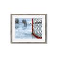 Picture of Red and White Hockey Goal _GroupedProduct_Rectangle_Landscape_Mini_ _GroupedProduct_Rectangle_Landscape_Framed_Matted_