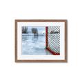 Picture of Red and White Hockey Goal _GroupedProduct_Rectangle_Landscape_Mini_ _GroupedProduct_Rectangle_Landscape_Framed_Matted_