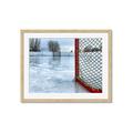 Picture of Red and White Hockey Goal _GroupedProduct_Rectangle_Landscape_Mini_ _GroupedProduct_Rectangle_Landscape_Framed_Matted_