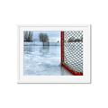 Picture of Red and White Hockey Goal _GroupedProduct_Rectangle_Landscape_Mini_ _GroupedProduct_Rectangle_Landscape_Framed_Matted_