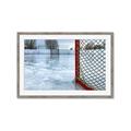 Picture of Red and White Hockey Goal _GroupedProduct_Rectangle_Landscape_Mini_ _GroupedProduct_Rectangle_Landscape_Framed_Matted_