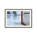 Picture of Red and White Hockey Goal _GroupedProduct_Rectangle_Landscape_Mini_ _GroupedProduct_Rectangle_Landscape_Framed_Matted_