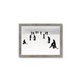 Picture of Kids Playing Hockey Outdoors _GroupedProduct_Rectangle_Landscape_Mini_ _GroupedProduct_Rectangle_Landscape_Framed_Matted_