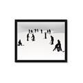 Picture of Kids Playing Hockey Outdoors _GroupedProduct_Rectangle_Landscape_Mini_ _GroupedProduct_Rectangle_Landscape_Framed_Matted_