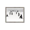 Picture of Kids Playing Hockey Outdoors _GroupedProduct_Rectangle_Landscape_Mini_ _GroupedProduct_Rectangle_Landscape_Framed_Matted_