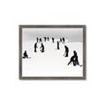 Picture of Kids Playing Hockey Outdoors _GroupedProduct_Rectangle_Landscape_Mini_ _GroupedProduct_Rectangle_Landscape_Framed_Matted_