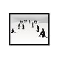 Picture of Kids Playing Hockey Outdoors _GroupedProduct_Rectangle_Landscape_Mini_ _GroupedProduct_Rectangle_Landscape_Framed_Matted_