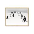 Picture of Kids Playing Hockey Outdoors _GroupedProduct_Rectangle_Landscape_Mini_ _GroupedProduct_Rectangle_Landscape_Framed_Matted_