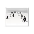 Picture of Kids Playing Hockey Outdoors _GroupedProduct_Rectangle_Landscape_Mini_ _GroupedProduct_Rectangle_Landscape_Framed_Matted_