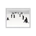Picture of Kids Playing Hockey Outdoors _GroupedProduct_Rectangle_Landscape_Mini_ _GroupedProduct_Rectangle_Landscape_Framed_Matted_