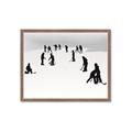 Picture of Kids Playing Hockey Outdoors _GroupedProduct_Rectangle_Landscape_Mini_ _GroupedProduct_Rectangle_Landscape_Framed_Matted_