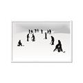 Picture of Kids Playing Hockey Outdoors _GroupedProduct_Rectangle_Landscape_Mini_ _GroupedProduct_Rectangle_Landscape_Framed_Matted_