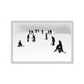 Picture of Kids Playing Hockey Outdoors _GroupedProduct_Rectangle_Landscape_Mini_ _GroupedProduct_Rectangle_Landscape_Framed_Matted_