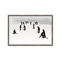 Picture of Kids Playing Hockey Outdoors _GroupedProduct_Rectangle_Landscape_Mini_ _GroupedProduct_Rectangle_Landscape_Framed_Matted_