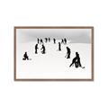 Picture of Kids Playing Hockey Outdoors _GroupedProduct_Rectangle_Landscape_Mini_ _GroupedProduct_Rectangle_Landscape_Framed_Matted_
