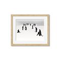 Picture of Kids Playing Hockey Outdoors _GroupedProduct_Rectangle_Landscape_Mini_ _GroupedProduct_Rectangle_Landscape_Framed_Matted_