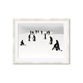Picture of Kids Playing Hockey Outdoors _GroupedProduct_Rectangle_Landscape_Mini_ _GroupedProduct_Rectangle_Landscape_Framed_Matted_