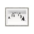 Picture of Kids Playing Hockey Outdoors _GroupedProduct_Rectangle_Landscape_Mini_ _GroupedProduct_Rectangle_Landscape_Framed_Matted_