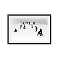 Picture of Kids Playing Hockey Outdoors _GroupedProduct_Rectangle_Landscape_Mini_ _GroupedProduct_Rectangle_Landscape_Framed_Matted_