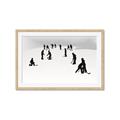 Picture of Kids Playing Hockey Outdoors _GroupedProduct_Rectangle_Landscape_Mini_ _GroupedProduct_Rectangle_Landscape_Framed_Matted_