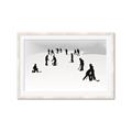 Picture of Kids Playing Hockey Outdoors _GroupedProduct_Rectangle_Landscape_Mini_ _GroupedProduct_Rectangle_Landscape_Framed_Matted_