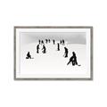 Picture of Kids Playing Hockey Outdoors _GroupedProduct_Rectangle_Landscape_Mini_ _GroupedProduct_Rectangle_Landscape_Framed_Matted_