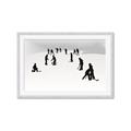Picture of Kids Playing Hockey Outdoors _GroupedProduct_Rectangle_Landscape_Mini_ _GroupedProduct_Rectangle_Landscape_Framed_Matted_