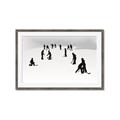 Picture of Kids Playing Hockey Outdoors _GroupedProduct_Rectangle_Landscape_Mini_ _GroupedProduct_Rectangle_Landscape_Framed_Matted_