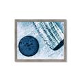 Picture of Hockey Stick and Puck _GroupedProduct_Rectangle_Landscape_Mini_ _GroupedProduct_Rectangle_Landscape_Framed_Matted_