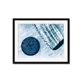 Picture of Hockey Stick and Puck _GroupedProduct_Rectangle_Landscape_Mini_ _GroupedProduct_Rectangle_Landscape_Framed_Matted_