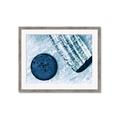 Picture of Hockey Stick and Puck _GroupedProduct_Rectangle_Landscape_Mini_ _GroupedProduct_Rectangle_Landscape_Framed_Matted_