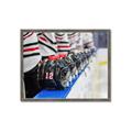 Picture of Hockey Lineup  _GroupedProduct_Rectangle_Landscape_Mini_ _GroupedProduct_Rectangle_Landscape_Framed_Matted_