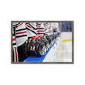Picture of Hockey Lineup  _GroupedProduct_Rectangle_Landscape_Mini_ _GroupedProduct_Rectangle_Landscape_Framed_Matted_