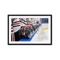 Picture of Hockey Lineup  _GroupedProduct_Rectangle_Landscape_Mini_ _GroupedProduct_Rectangle_Landscape_Framed_Matted_