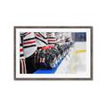 Picture of Hockey Lineup  _GroupedProduct_Rectangle_Landscape_Mini_ _GroupedProduct_Rectangle_Landscape_Framed_Matted_