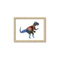 Picture of colourful T-rex _GroupedProduct_Rectangle_Landscape_Mini_ _GroupedProduct_Rectangle_Landscape_Framed_Matted_