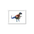 Picture of colourful T-rex _GroupedProduct_Rectangle_Landscape_Mini_ _GroupedProduct_Rectangle_Landscape_Framed_Matted_