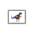 Picture of colourful T-rex _GroupedProduct_Rectangle_Landscape_Mini_ _GroupedProduct_Rectangle_Landscape_Framed_Matted_