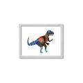 Picture of colourful T-rex _GroupedProduct_Rectangle_Landscape_Mini_ _GroupedProduct_Rectangle_Landscape_Framed_Matted_