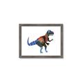 Picture of colourful T-rex _GroupedProduct_Rectangle_Landscape_Mini_ _GroupedProduct_Rectangle_Landscape_Framed_Matted_